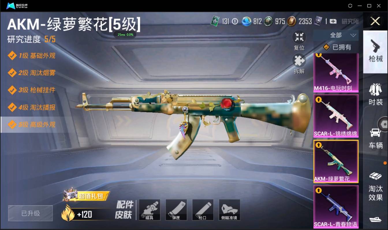 HPSW3405675和平精英账号详情图26 HPSW3405675和平精英账号详情图26