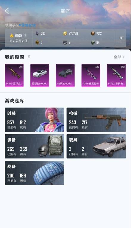 HPSW3421592和平精英账号详情图3 HPSW3421592和平精英账号详情图3