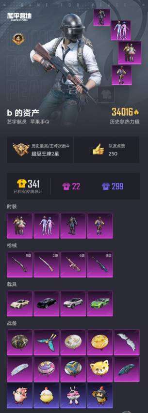 HPSW3445738和平精英账号详情图3 HPSW3445738和平精英账号详情图3