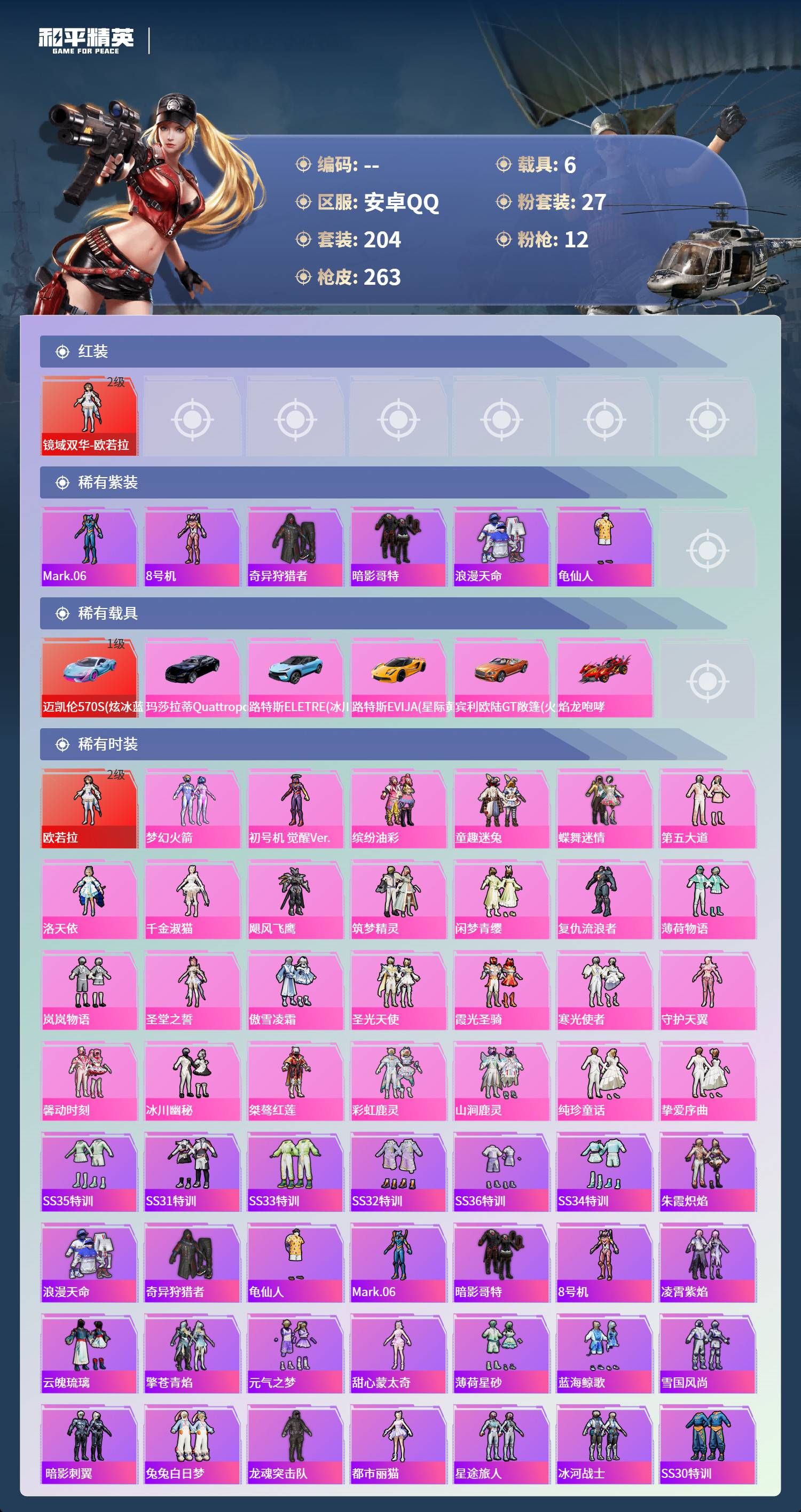 HPSW485158和平精英账号详情图3