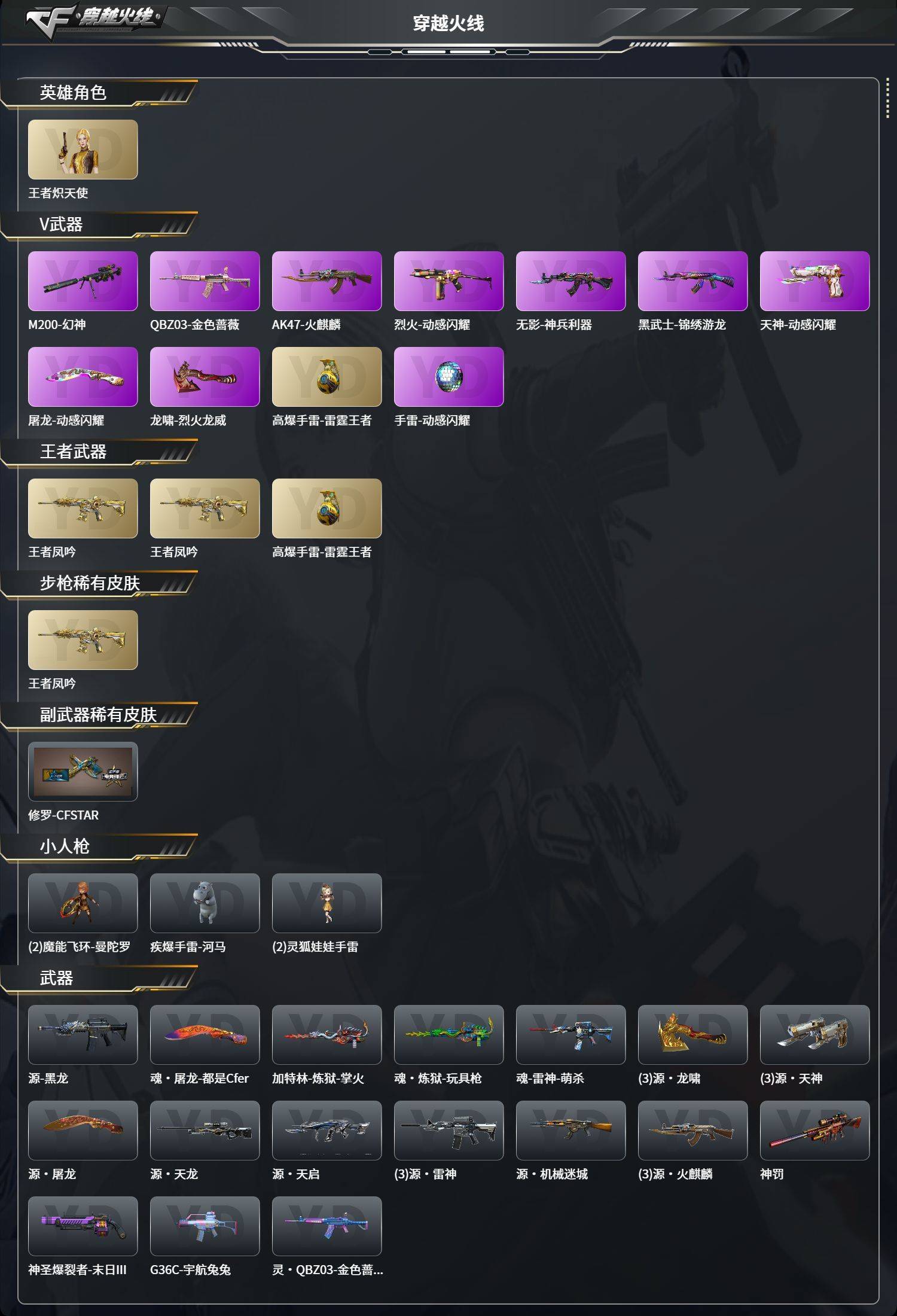 CFSW461530穿越火线账号详情图2