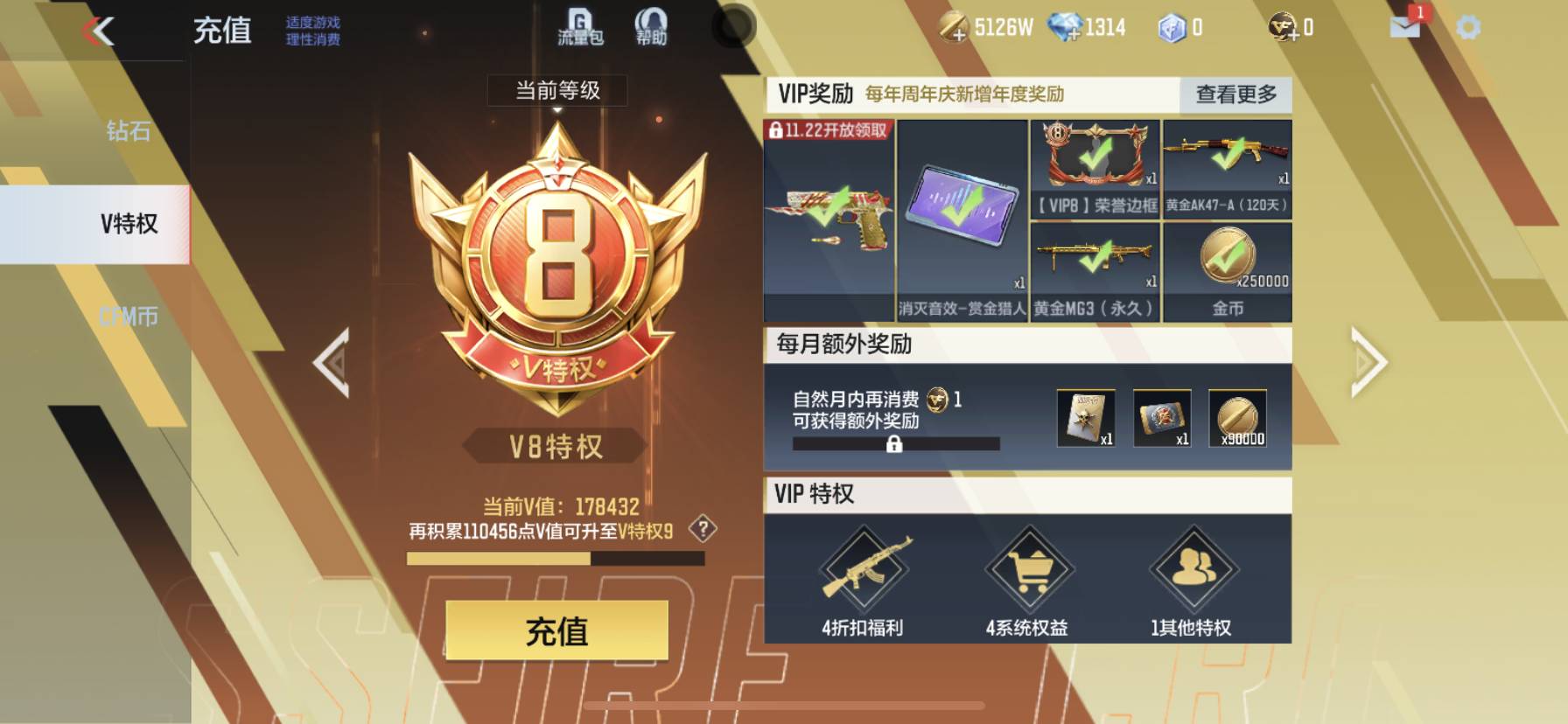 CFMSW365787枪战王者账号详情图2