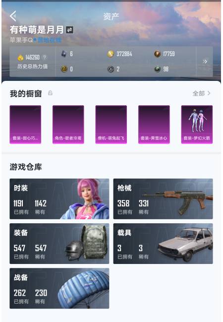 HPSW3333965和平精英账号详情图5