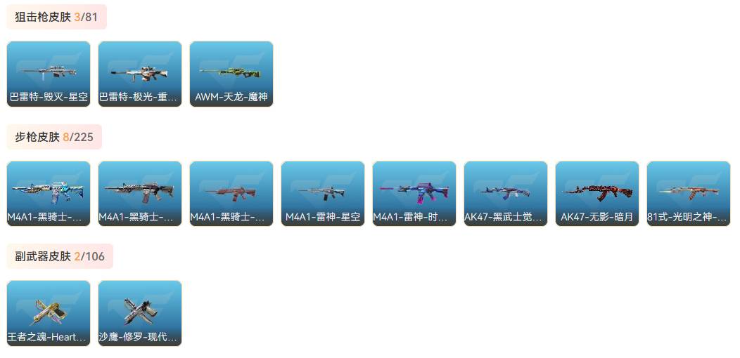 CFMSW357181枪战王者账号详情图25 CFMSW357181枪战王者账号详情图25